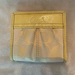 COPY - Coach Pleated Signature Compact Bi-fold Wallet
